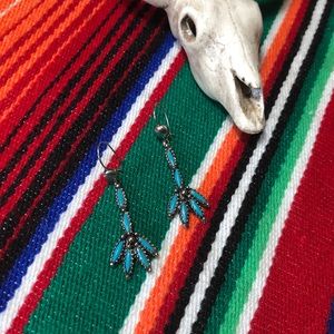 Southwest Turquoise Dangle Earrings